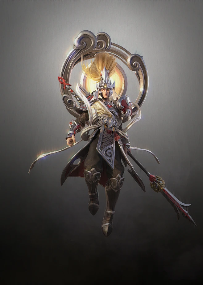 二郎显圣真君.杨戬模型 - 角色/人物/生物 - 作品模型 - CG模型网-花瓣网