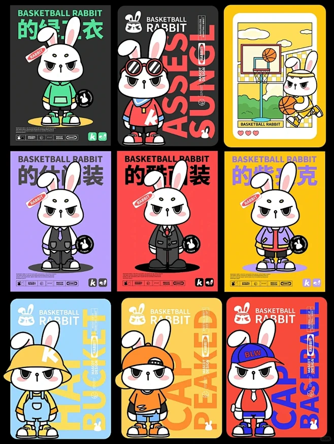 潮玩兔子IP吉祥物设计| 原创IP形象