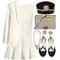 A fashion look from May 2014 featuring crop top, white blazer and white skirt. Browse and shop related looks.