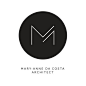 Beautiful, minimalist logo for Mary Anne da Costa // Architect - simple and modern branding