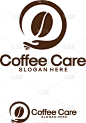 coffee care logo designs coffee bean logo