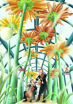 小小人在伦敦_昧若__插画师作品_涂鸦王国gracg.com