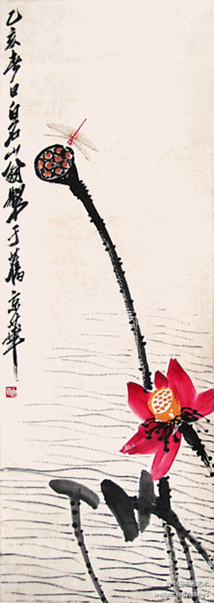 作品 《荷塘小景》553宁馨郁金香采集到水墨丹青——齐白石工笔草虫图