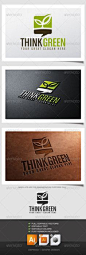 Think Green Logo - Nature Logo Templates