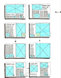 #交互设计# 平面设计排版样式线框图