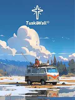 冬日旅行壁纸 | 雪原垂钓