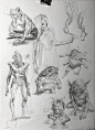 Drawings & Sketches, Mauro Belfiore : Graphite Pencil, Sanguigne and Ink.