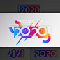 10款2020新年标题横幅Banner轮播图活动标语海报矢量图VI设计素材-淘宝网