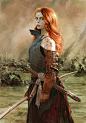 Saighdeoir (Female Archer), Godfrey Escota on ArtStation at https://www.artstation.com/artwork/drdXw