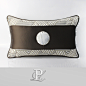璞栎床品  咖啡腰枕   现代中式  贝壳腰枕  样板房腰枕PXBL-0253