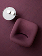 Comfort Furniture Organic plum Rounded Textile / Fabric Texture