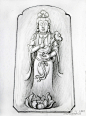 《八大守护神》的玉雕设计  手稿玉雕手绘图 玉雕素材 玉雕设计 玉雕设备 玉雕图纸 玉石 白玉 翡翠 南红  #工艺# #书法#