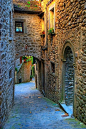 Medieval Street, Tuscany, Italy