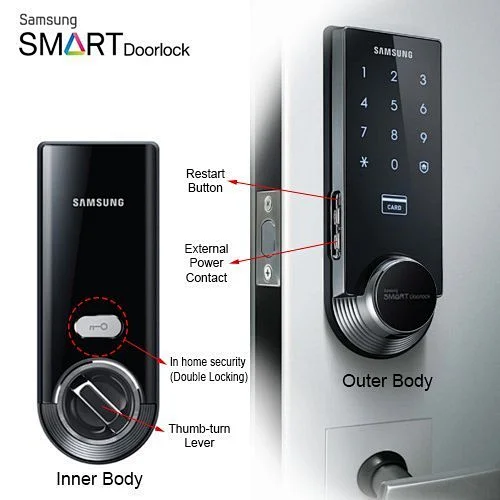 Samsung Ezon SHS-3321 Keyless Smart Universial Deadbolt Digital Door ...