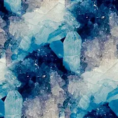#插画狂想# 水晶的颜色，我想，大自然一定是最强的魔法使。 ​​​​