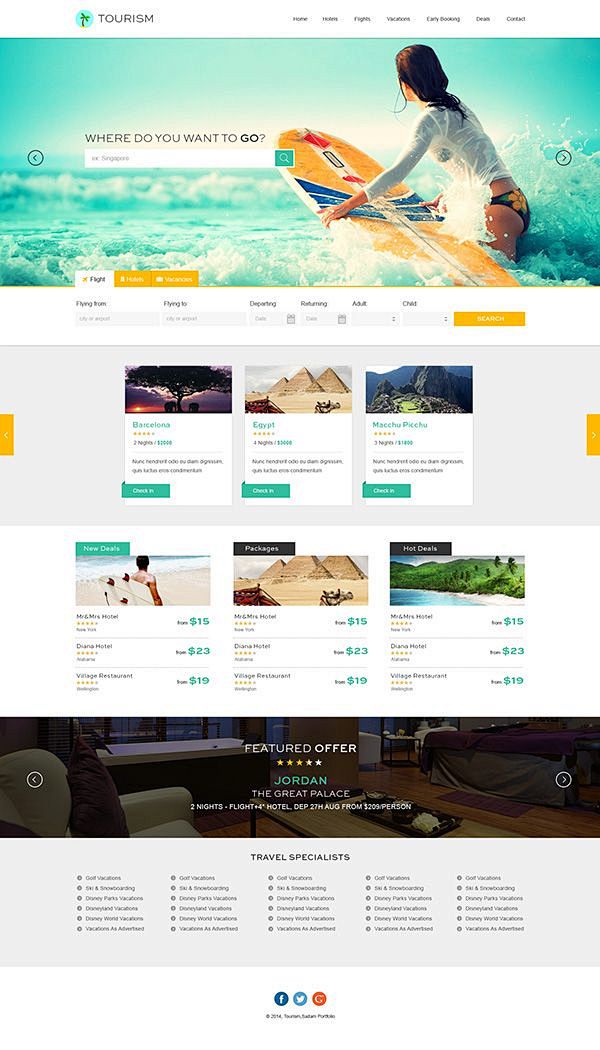 website template des...