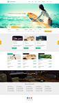 website template design for tourism companies on behance: 