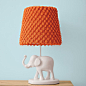 Elephant Table Lamp with bubble shade. Love!: 