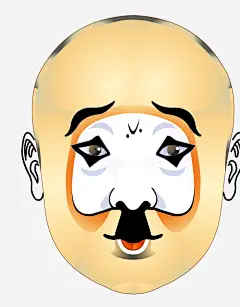 中国风男士脸谱免抠图_新图网 https://ixintu.com 卡通手绘 水彩 男士 脸谱 中国风 创意 京剧