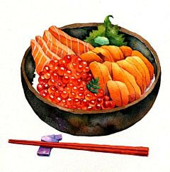 Metahaha采集到美食插画