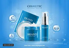 品牌系列化妆品Ai矢量广告海报 Brand Cosmetic posters 设计模板 