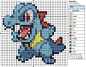 158 - Totodile by Makibird-Stitching