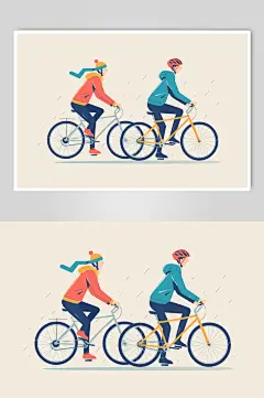 AI数字艺术趣味运动会图片插画