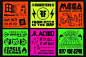 We can’t get enough of these dayglo fake rave flyers… – 909originals