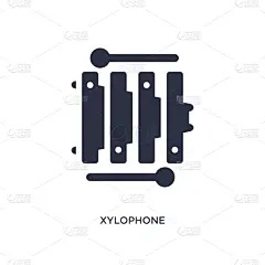 白色背景,木琴,简单,图标,玩具,自然美,小的,品牌名称,儿童,童年