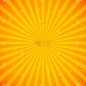 Bright orange and yellow rays vector background