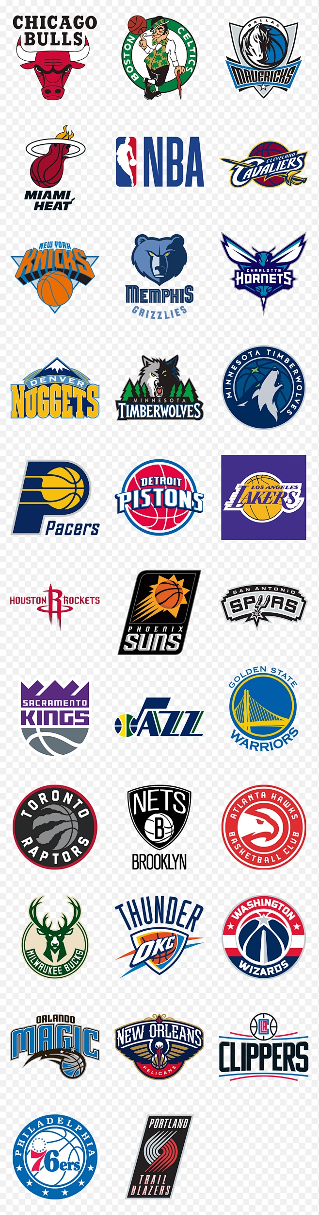 NBA篮球锦标赛球赛LOGO标志球队队徽矢量-花瓣网