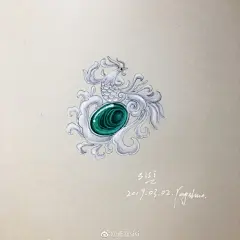 凤舞九天
孔雀绿让我想起了凤凰
带着她的故事飞向诗和远方
珠宝手绘设计超话#珠宝手绘# ​​​​