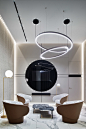 加加林机场VIP休息室，俄罗斯 / VOX Architects : 太空概念下的蓝白空间