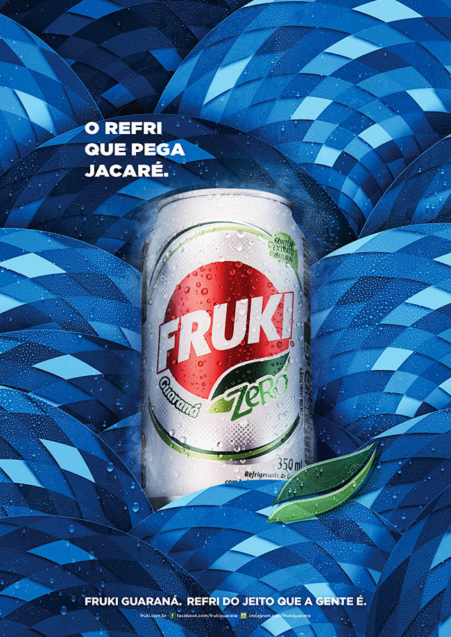 超炫丽的Fruki饮料海报设计欣赏