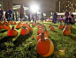 Pumpkins cover the lawn during Punkin’ Fest near the Boston Convention & Exhibition Center at the Lawn on D Street, an example of a neighborhood project that contributes to the public realm.
