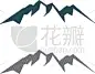 mountain icon logo template design