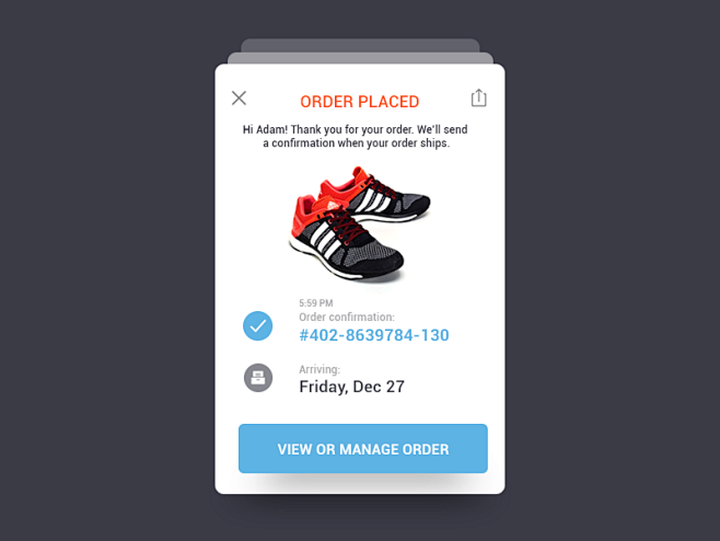 Daily UI #32 - Order...