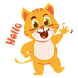 Hello sticker