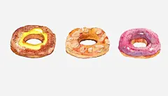 五颜六色的甜甜圈免抠素材 设计图片 免费下载 页面网页 平面电商 创意素材 png素材