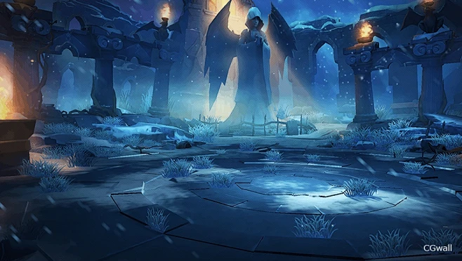 CGwall游戏原画网站_单色场景原画-花瓣网