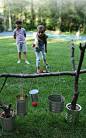 DIY Backyard Tiki Toss Game for Kids