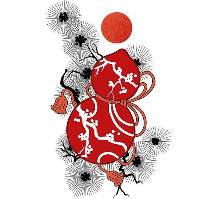 日式传统创意设计纹身手稿