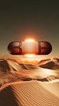 3D animation  beats cinema 4d desert houdini product design  scorpion speaker sunset