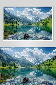 AI数字艺术自然风景电脑壁纸图片-众图网