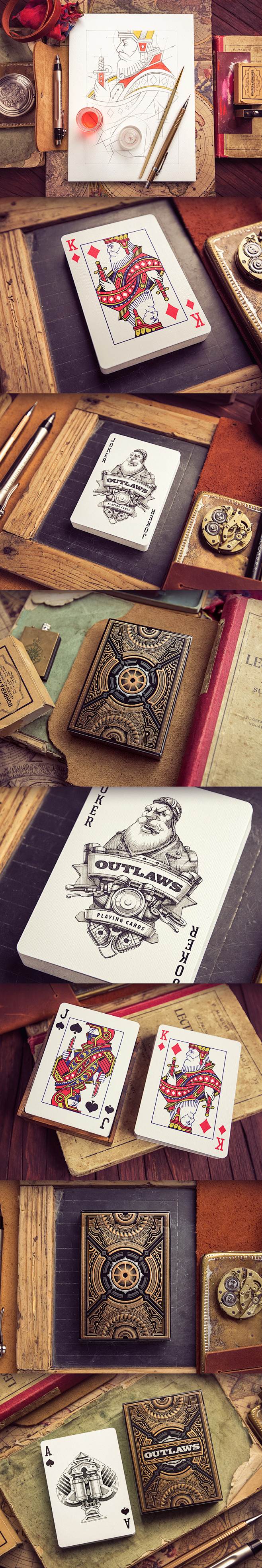 Playing cards outlaw...