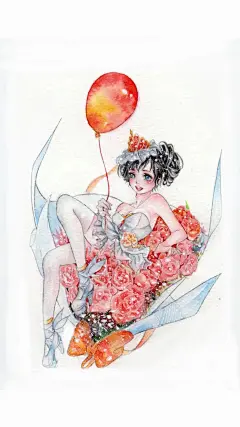 小乔’ 王者荣耀’头像壁纸（纯白花嫁）腾讯动漫同人作品