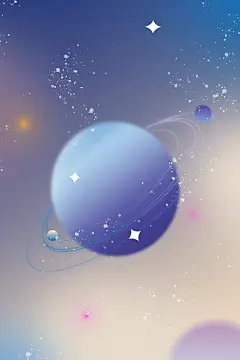小小星球背景图 弥散风