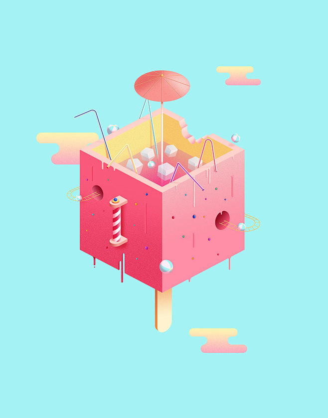 2.5D插画-2.5D轴测等距插画-扁平...