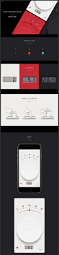 Dribbble - app-for-weighing  by YingWang 拟物风体重测量管理APP  #APP# #UI#