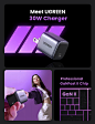 Amazon.com: UGREEN 30W USB C Charger, Nexode Foldable GaN PPS Compact Fast Wall Charger Block, USB-C Power Adapter Compatible with Galaxy S23 Ultra, iPhone 14 Pro, Google Pixel 7 Pro/6, MacBook Air, iPad Pro : Cell Phones & Accessories